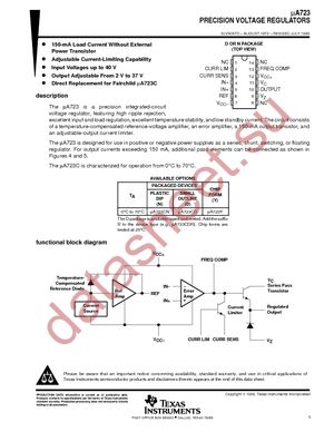 UA723CNSR datasheet  